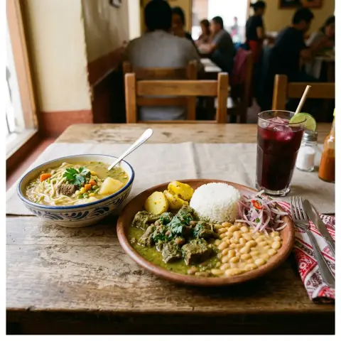 Menú del día con comida casera