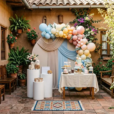 Decoración completa de baby shower