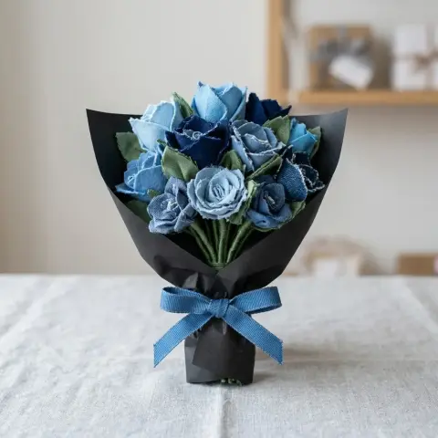 Flores de tela para arreglos personalizados