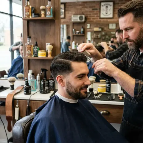 Corte clásico de cabello para caballero