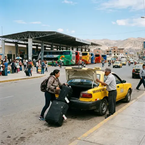 Traslado al terminal terrestre con equipaje