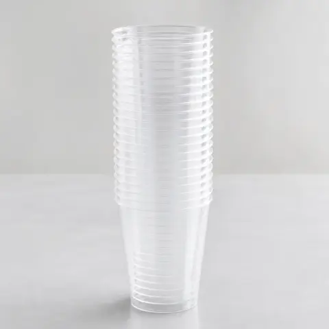 Vasos plásticos descartables para eventos
