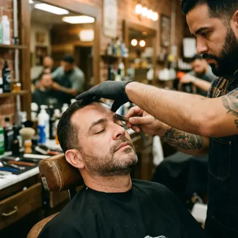 Perfilado de cejas para caballero