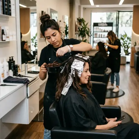 Tinte de cabello completo para damas