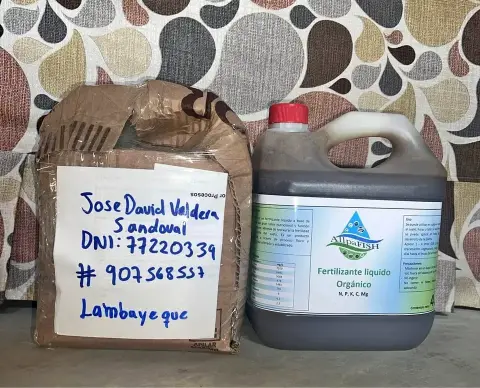 Fertilizante semigranulado AllpaFish — bolsa de 1 kilo