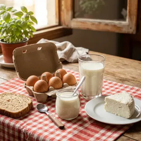 Lácteos y huevos