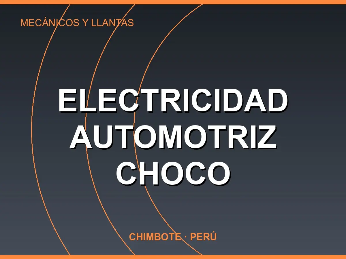 Abrir tarjeta de Electricidad Automotriz Choco