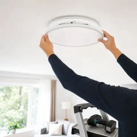 Instalación de panel o plafón LED