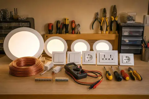 Electricidad domiciliaria e iluminación LED