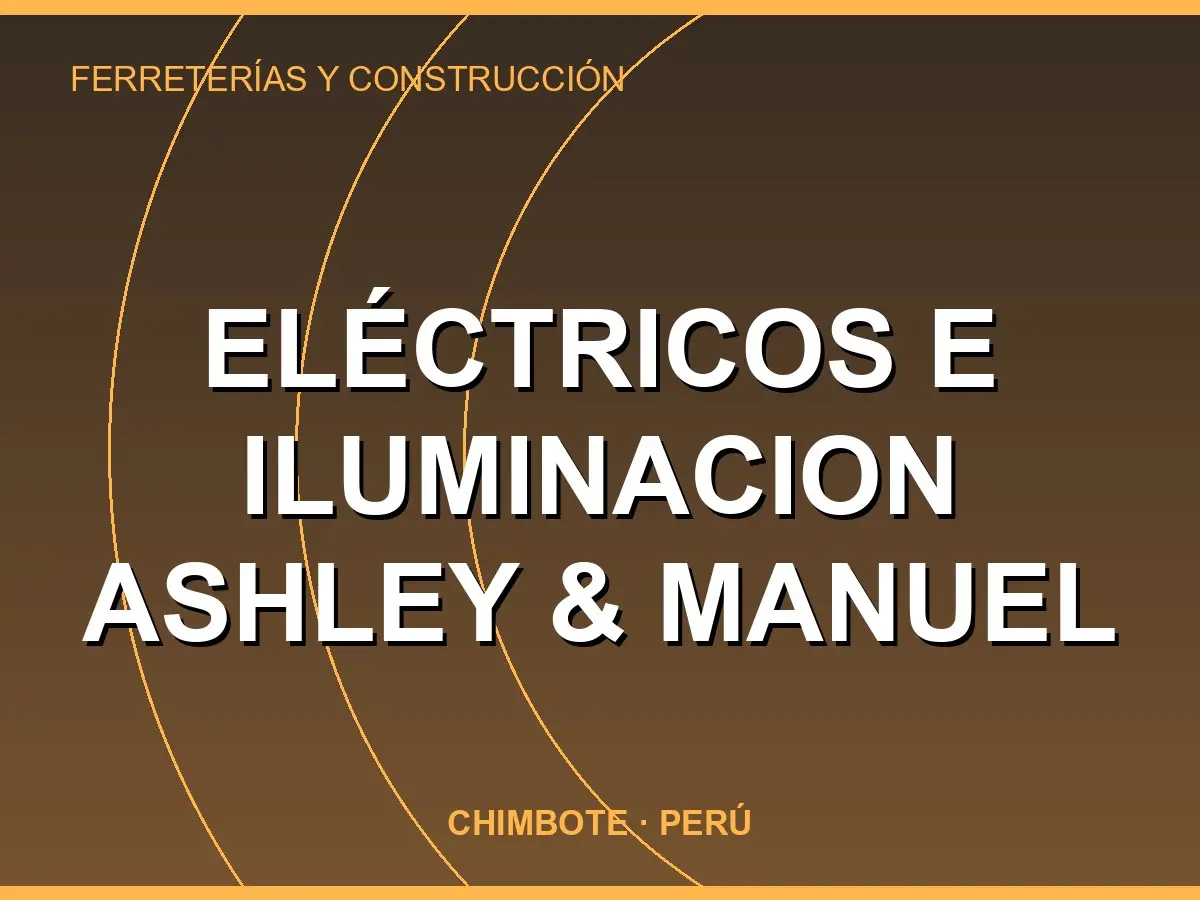 Abrir tarjeta de Eléctricos e iluminacion Ashley & manuel