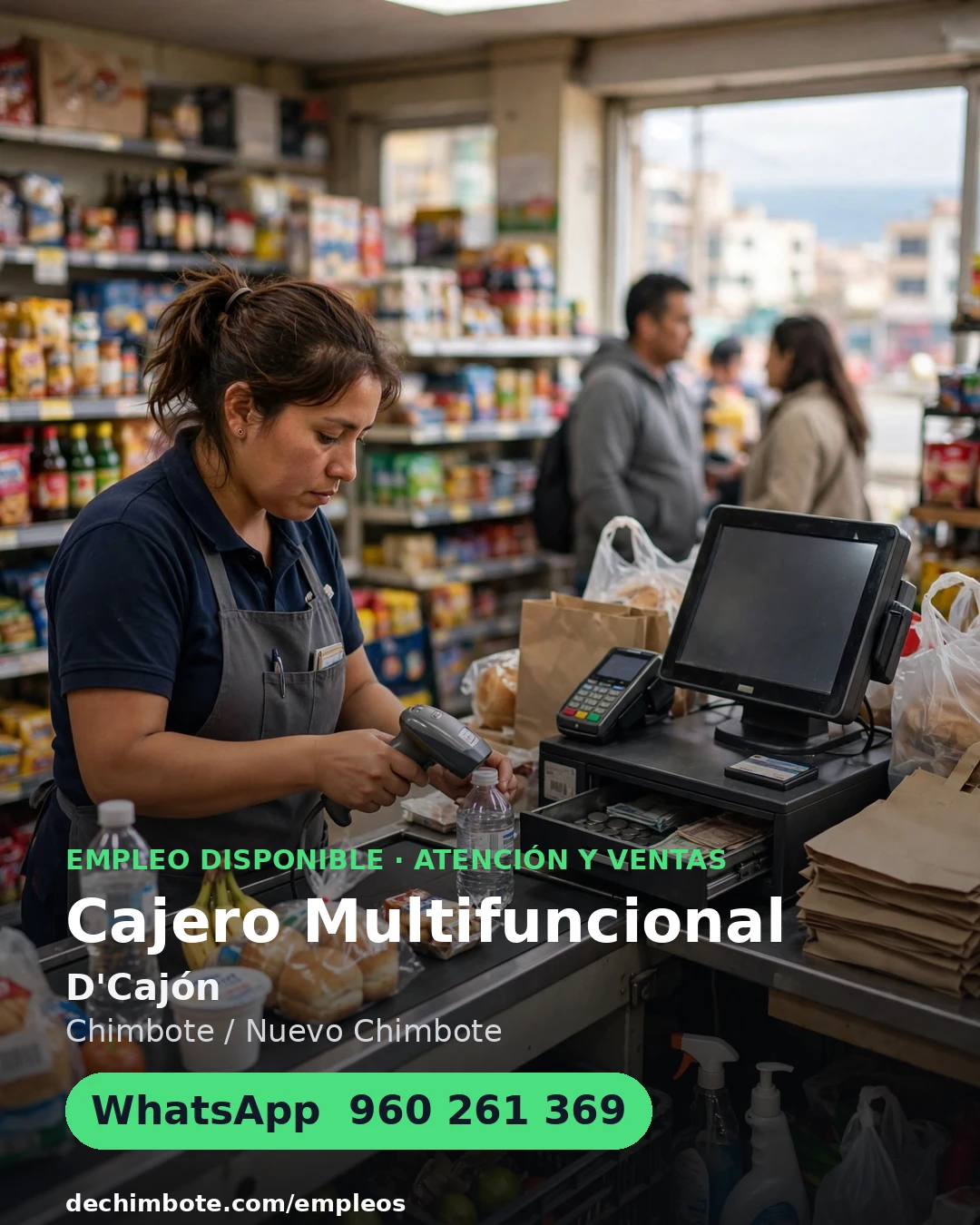 Afiche del aviso: Cajero Multifuncional