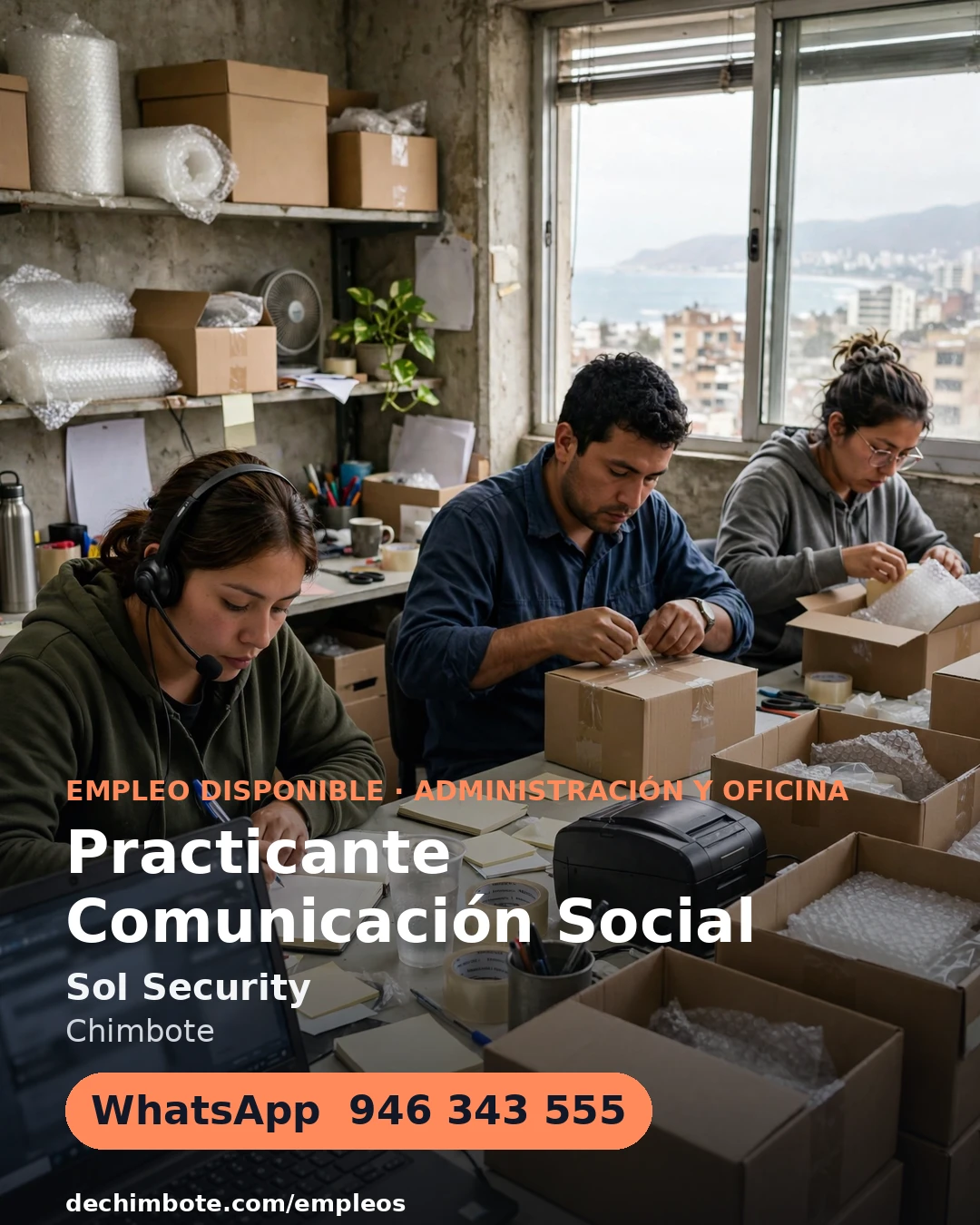 Afiche del aviso: Practicante Comunicación Social