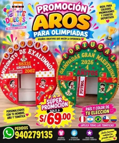 Aro decorativo para olimpiadas