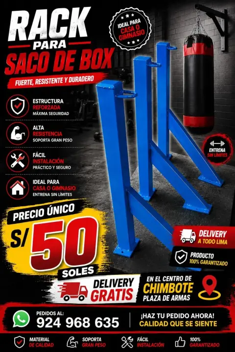 Rack para saco de box