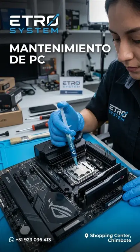 Mantenimiento de PC con Cambio de Pasta Térmica