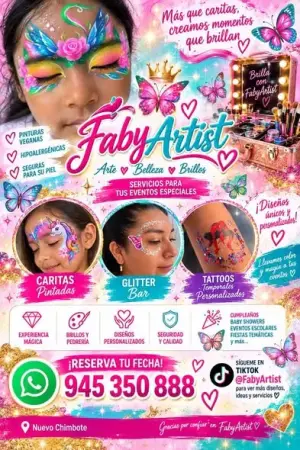 Caritas pintadas para fiestas infantiles