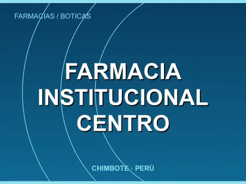 Farmacia Institucional Centro