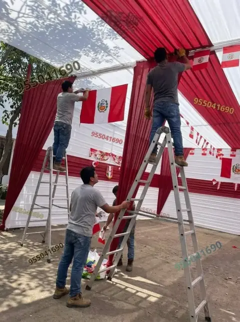 Servicio de sonido potente con DJ profesional y luces para aniversarios de empresas en Santa