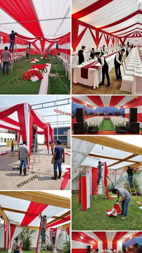 Alquiler de escenario con podio y sonido profesional para discursos corporativos