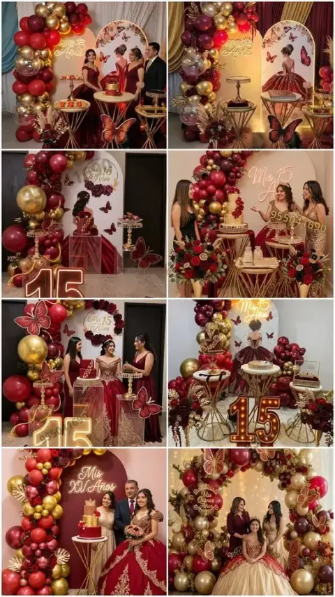 Alquiler de mesas y vajilla fina para quinceañera en Santa