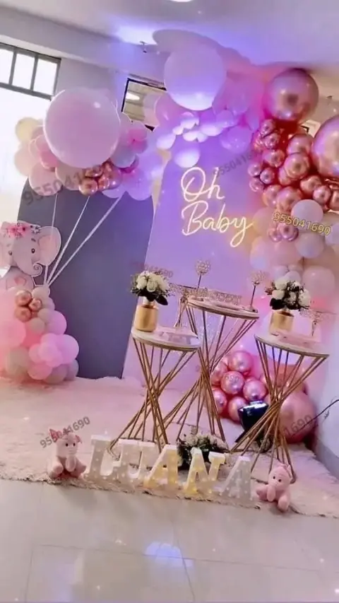 Alquiler de alfombra de grass sintético para fondo de Baby Shower en Chimbote