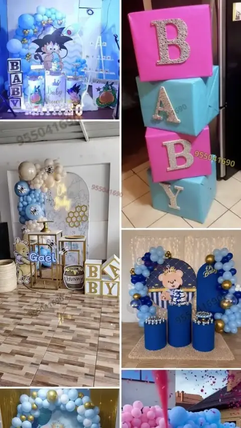 Alquiler de estructuras de metal para fondo de fotos de Baby Shower en Chimbote