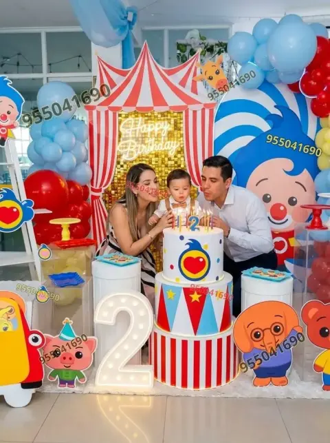 Topper personalizado para torta con temática de Plim Plim en Chimbote