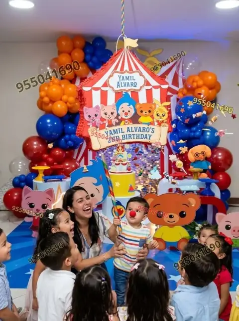 Alquiler de luces vintage o kermés para cumpleaños de Plim Plim