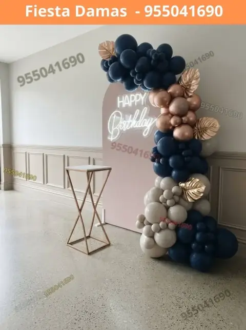 Decoracion para señorita y modelos baratos para cumpleaños Coishco