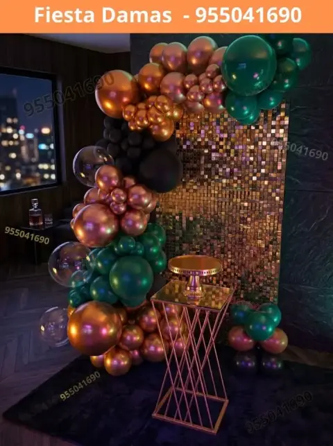 Paquete de fiesta familiar y decoracion para mujer en el distrito de Santa