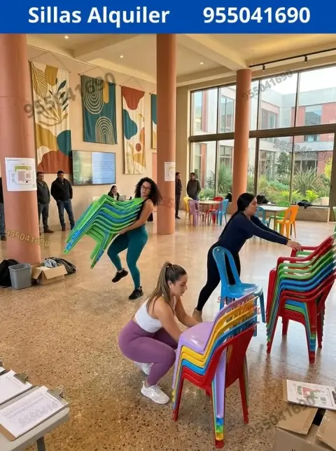 Alquiler de sillas para eventos corporativos y capacitaciones Nuevo Chimbote