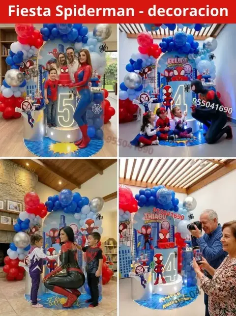 Decoración de Spiderman adaptable a casa en Chimbote