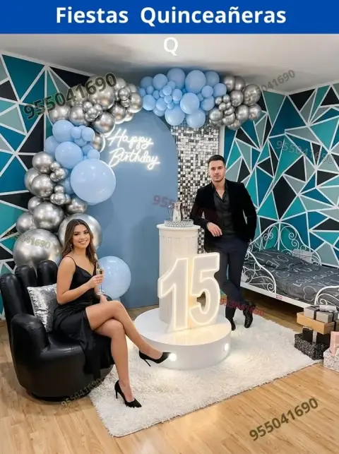 Decoracion de fiesta de quinceañera en casa a solo 250 soles Chimbote