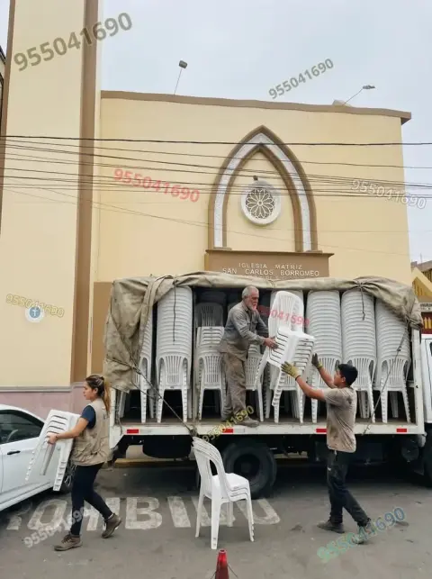 Paquete de sillas, mesas y sonido corporativo en Chimbote