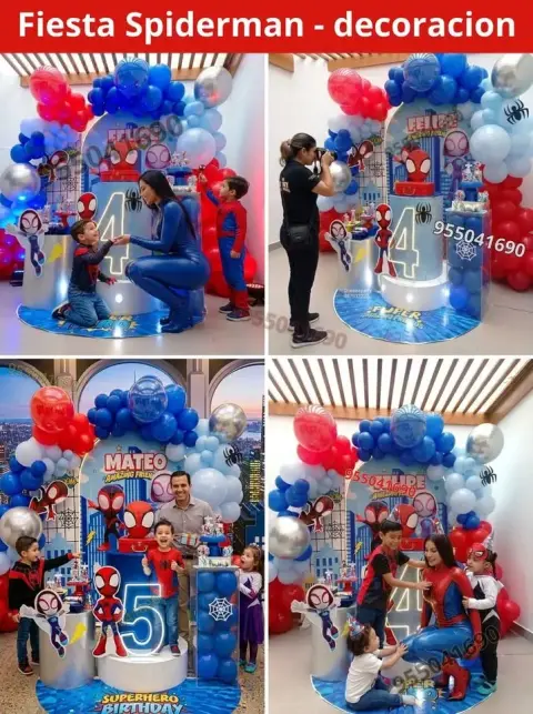 Decoración de Spidey y sus amigos en Campo Nuevo