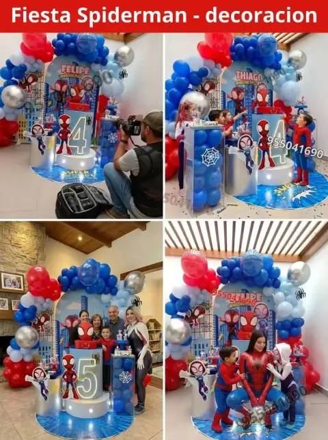 Fiesta infantil de Spidey y el nuevo hombre araña en Campo Nuevo