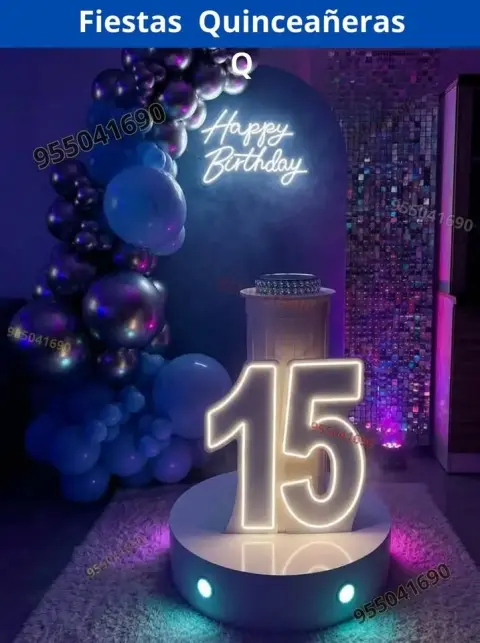 Decoraciones familiares para quinceañeras y quino express Cambio Puente