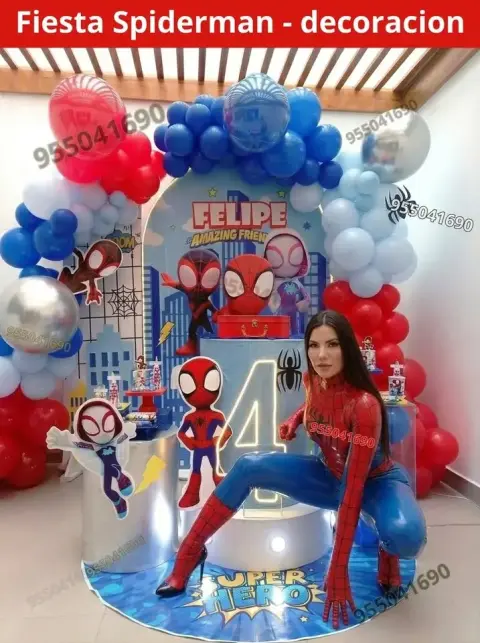 Decoracion de Spidey el nuevo hombre araña a solo 300 soles Nuevo Chimbote