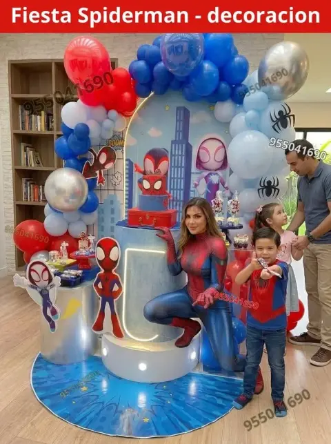 Decoracion de Spidey el nuevo hombre araña a solo 300 soles Nuevo Chimbote