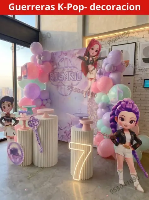 Kit de marco y gigantografía de Las Guerreras K-pop en Casma