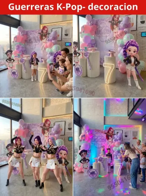 Kit de marco y gigantografia de las guerreras K-pop demon hunter Casma