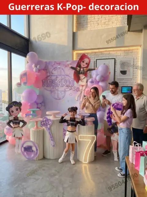 Conjunto de panneles de lona de las guerreras K-pop Cambio Puente
