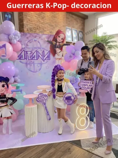 Conjunto de panneles de lona de las guerreras K-pop Cambio Puente