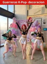 Kit de lona y banner de Las Guerreras K-pop en Chimbote