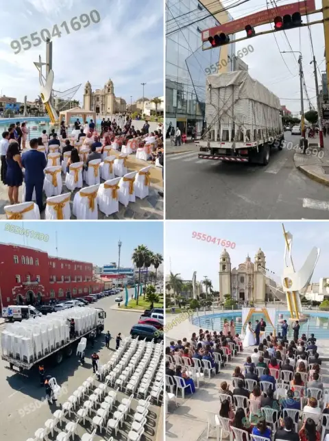 Alquiler de sillas y mesas para evento corporativo en Chimbote