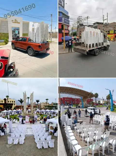 Sillas y Mesas para Evento Corporativo - Chimbote