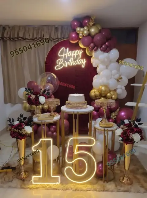 Fiestas en tonos color borgoña y plata para quince años Chimbote
