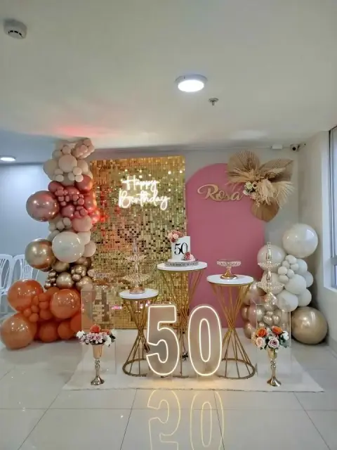 Decoración para 50 años mujer