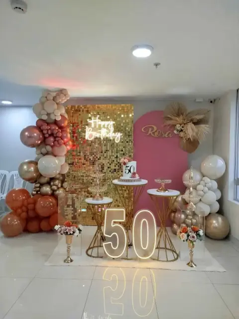 Decoración para 50 años mujer