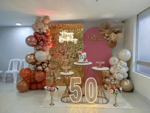Decoración para 50 años mujer